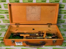 British Industrial Gases oxy acetylene cutting head kit in wooden storage case