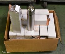 21x Stainless steel flasks - brand new