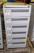 Leabank 6 drawer filing cabinet - W 470 x D 630 x H 1020mm