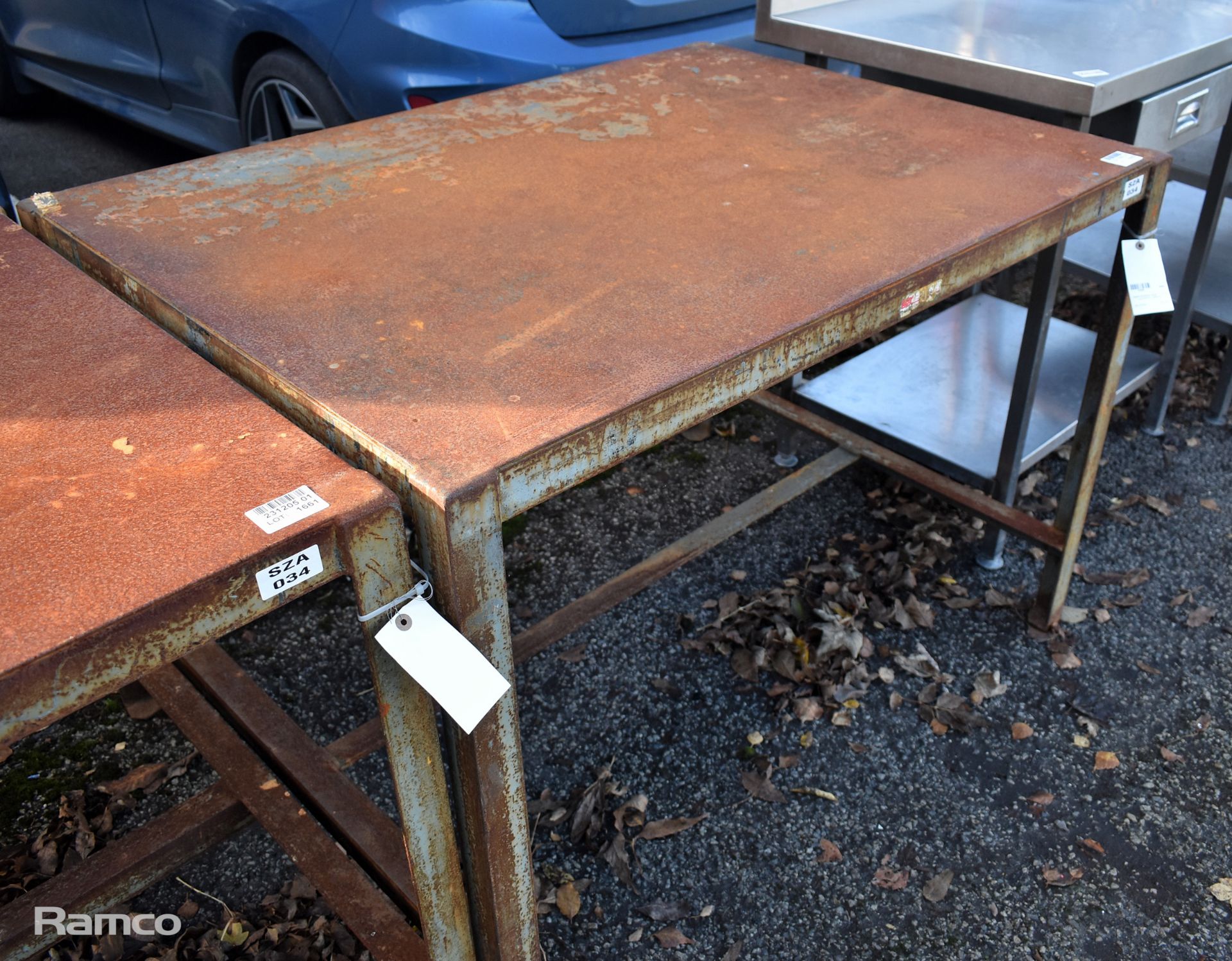 Steel workshop table - L 1215 x W 915 x H 835mm - Bild 2 aus 3