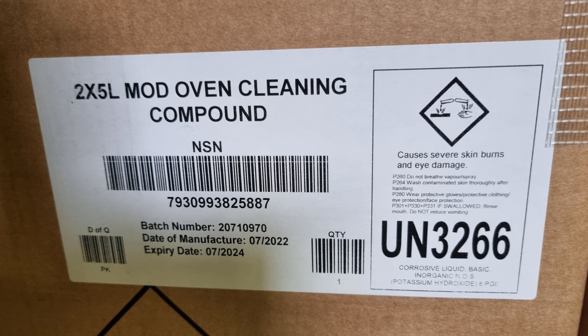 20x boxes of Cleenol Group oven cleaning compound - 5L bottle - 2 bottles per box - Image 5 of 5