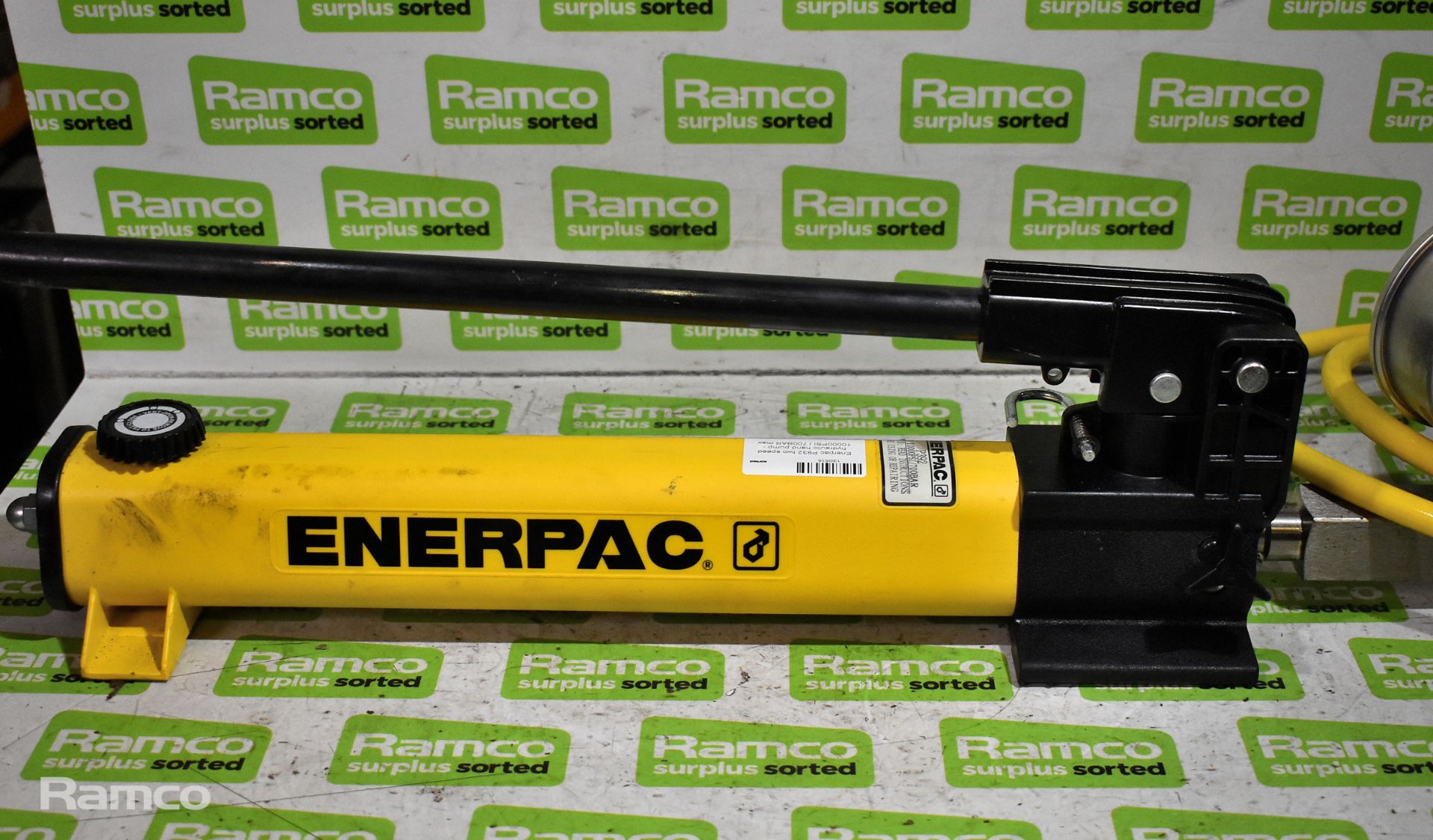 Enerpac P932 two speed hydraulic hand pump - 10000 PSI / 700 BAR max - Image 5 of 5