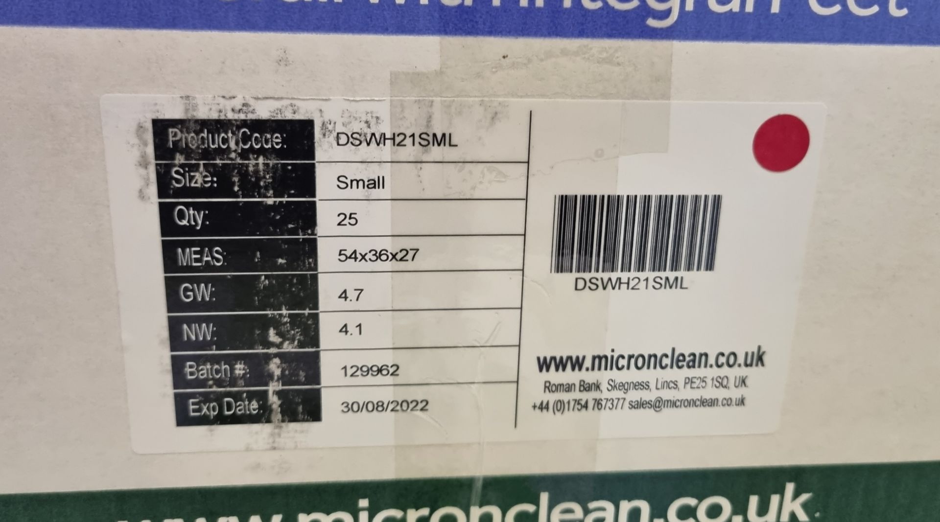 2x boxes of MicroClean SureGuard 3 - size small coverall with integral feet - 25 units per box - Image 2 of 6