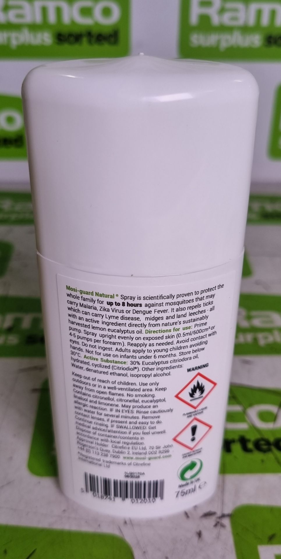 32x boxes of Mosi-Guard Natural Spray - 6x 75ml bottles per box - Image 5 of 5
