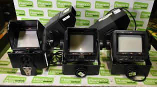 3x Sony DXF-51 electronic viewfinders, 2x Sony BVF-55CE electronic viewfinders
