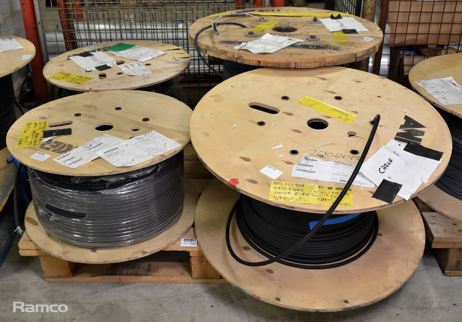 4x reels of cable - see description for details