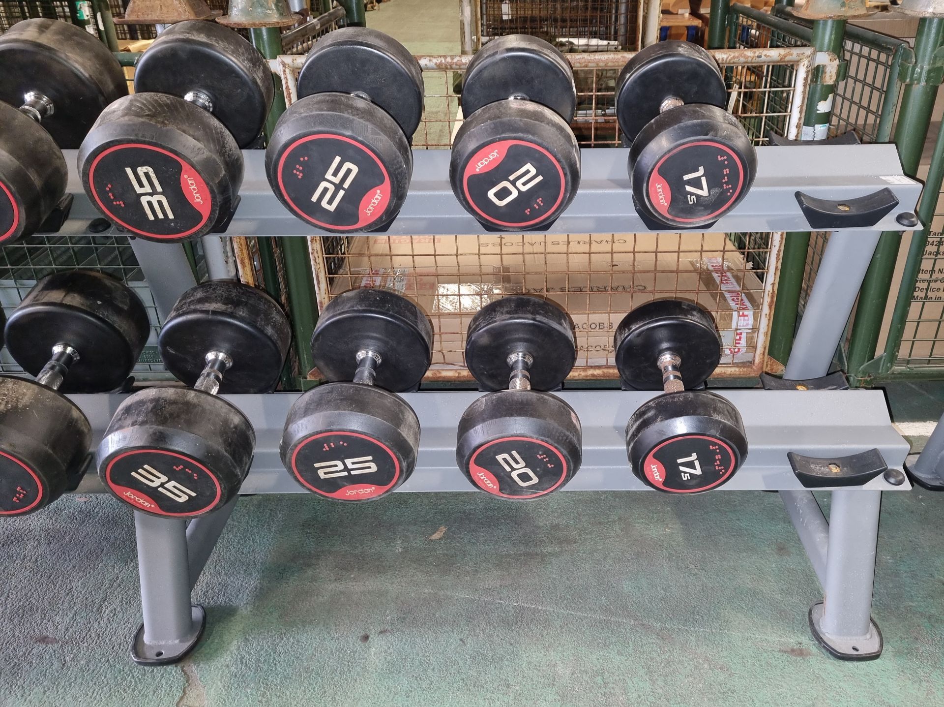 Jordan dumbell weight rack with weights 2.5kg to 50kg - see pictures - Image 3 of 12