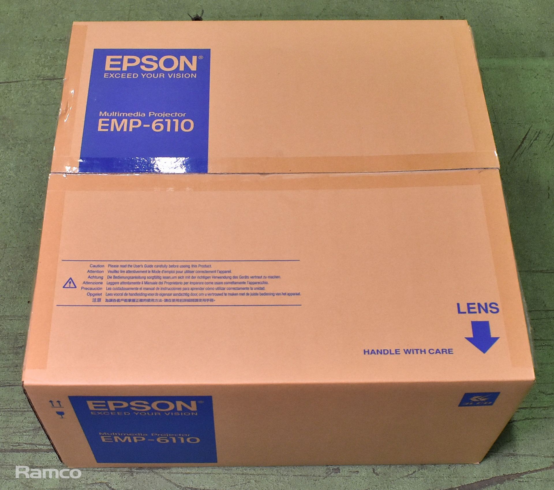 Epson EMP 6110 projector and IEC with spare lamp, filter and ceiling mount - Image 9 of 16