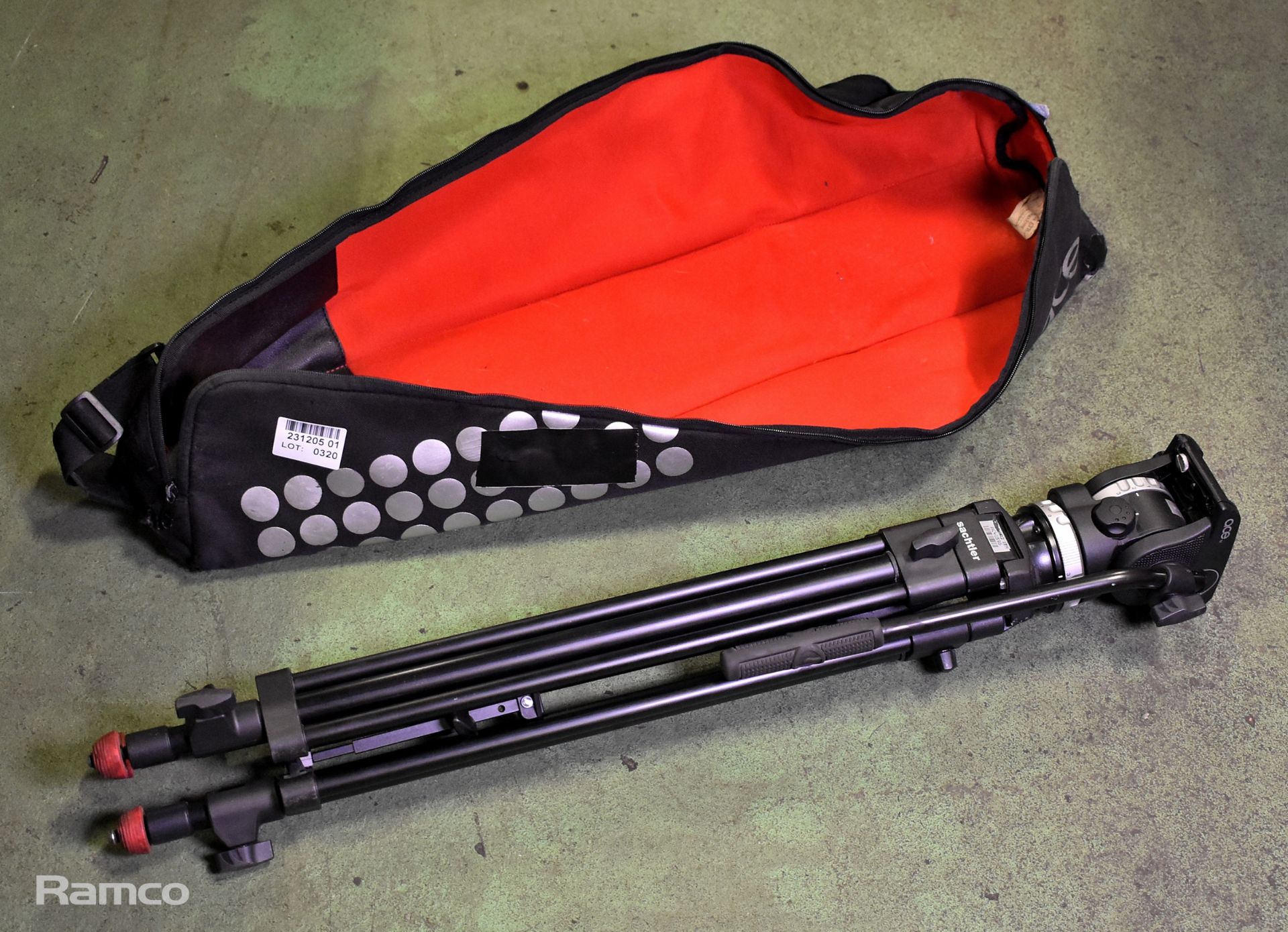 Sachtler ACE tripod in carry case