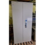 Metal double door fire cabinet with key - W 930 x D 560 x H 1950 mm