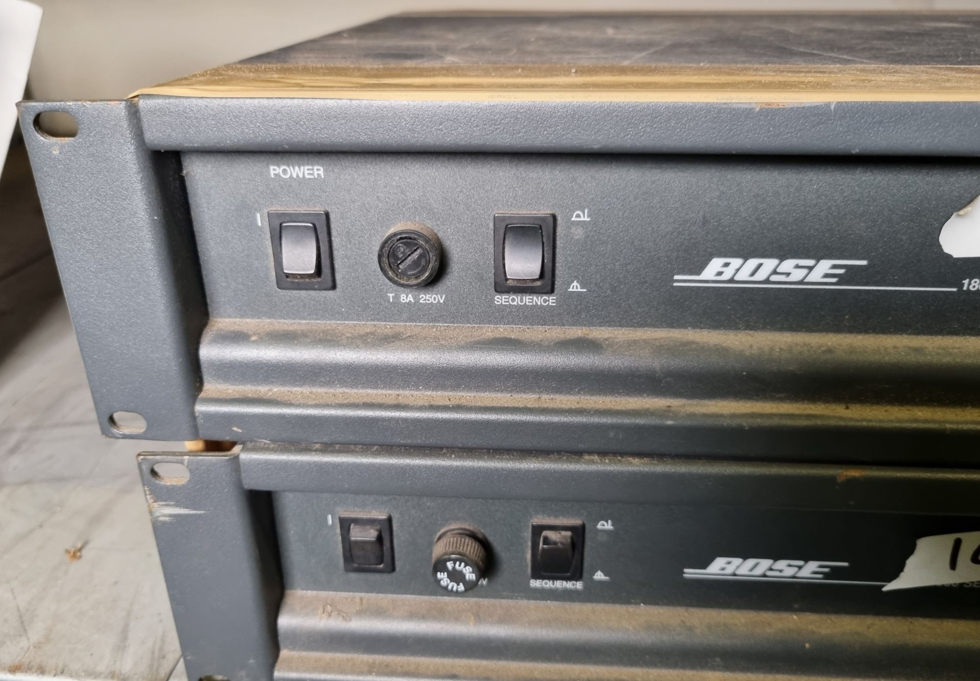 2x Bose 1800 amplifiers - 230V - L 480 x W 390 x H 90mm - SPARES OR REPAIRS - Image 4 of 4
