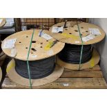 2x reels of cable - see description for details
