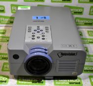 Sharp XG-NV5XE LCD projector with remote and cables in storage bag