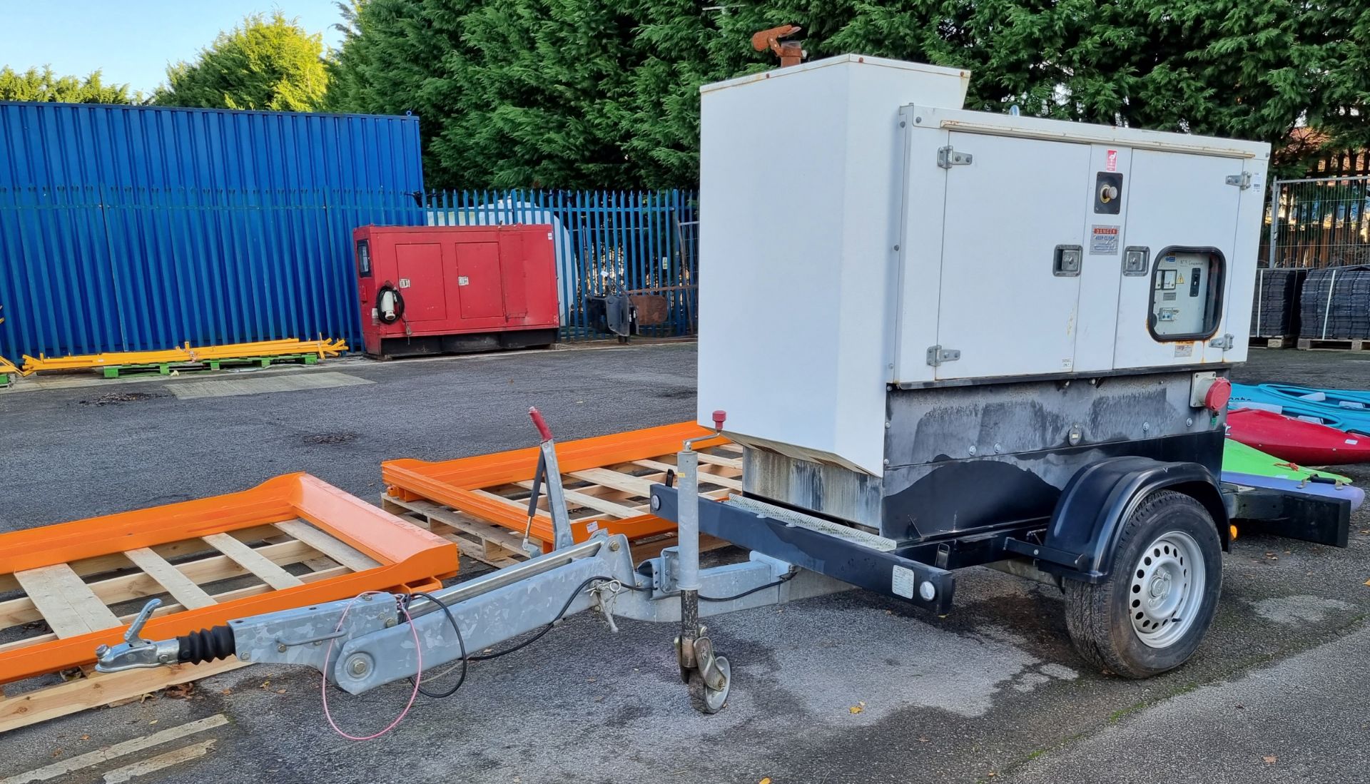 Scorpion DP50 Perkins trailer generator - 50kVA - 40kW - 400V - 50Hz - total hours 2074 - Bild 2 aus 24