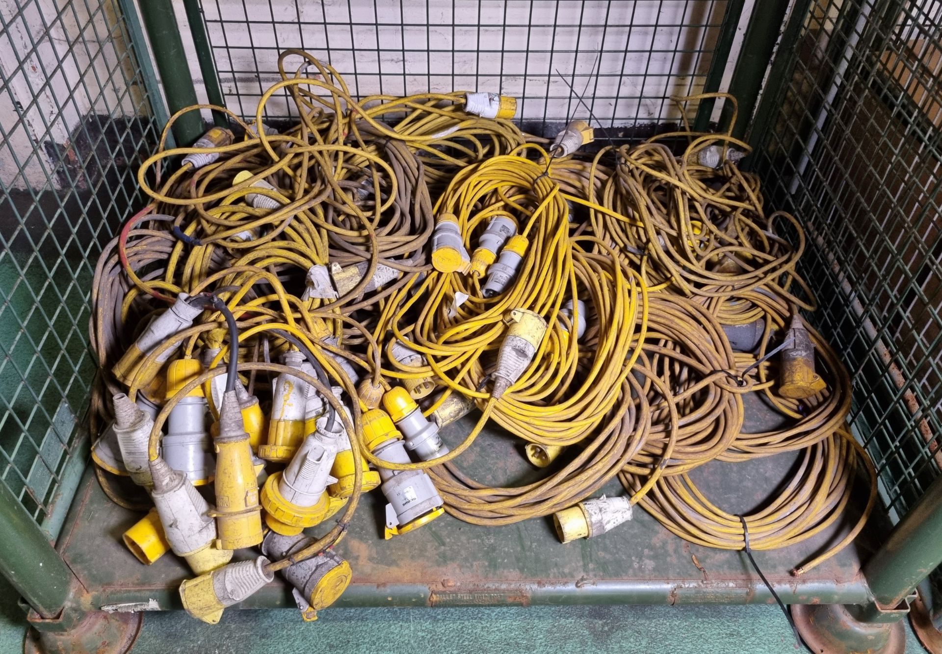 18x 110V power cable and12x adapters - assorted lengths and styles - Image 2 of 5