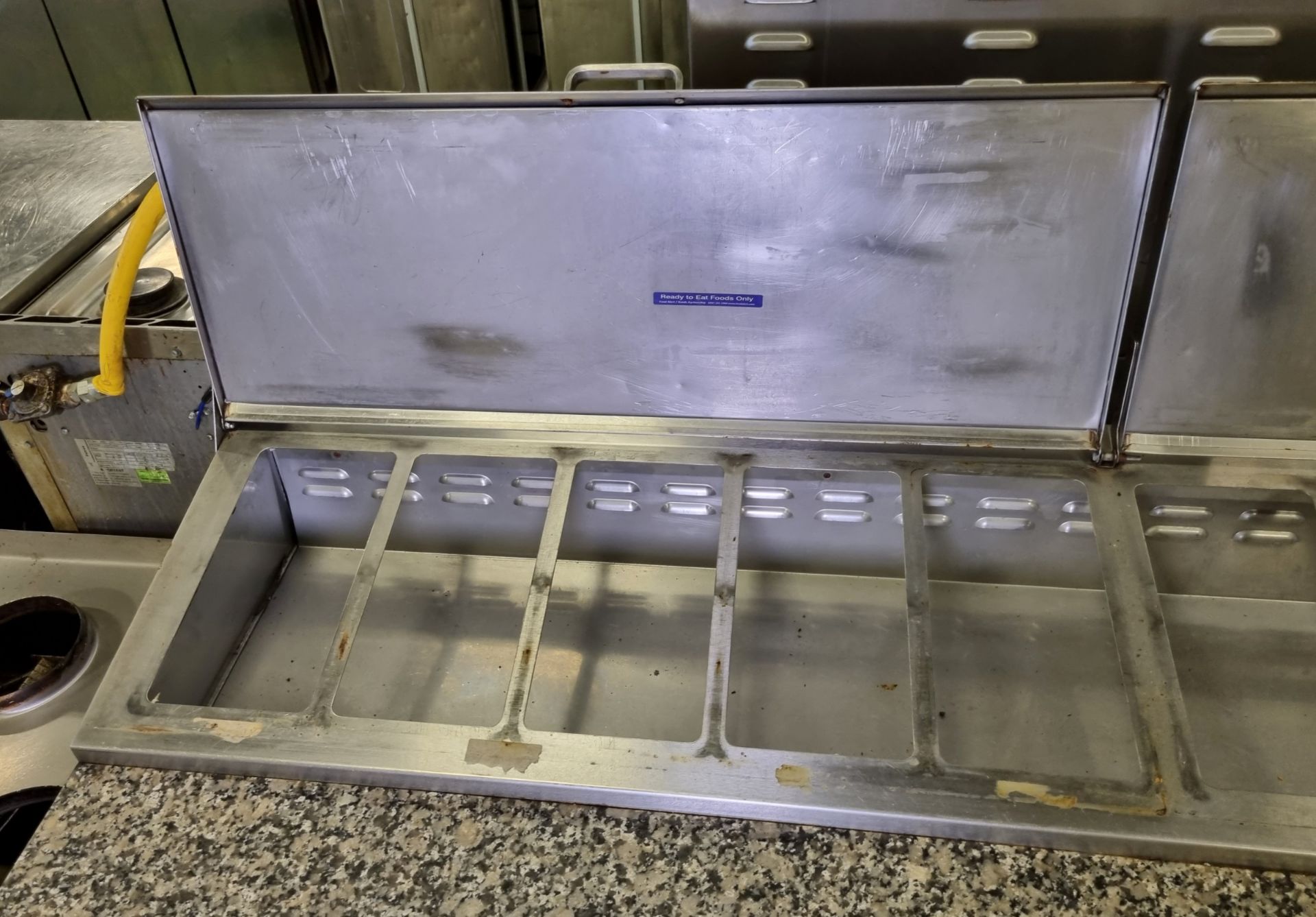 Silver Wing 2D2SP stainless steel 3 door salad prep counter fridge - W 1870 x D 800 x H 1150mm - Image 5 of 8