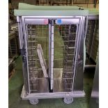 Burlodge RTS hot and cold tray delivery trolley - opens boths sides - W 800 x D 1100 x H 1500mm