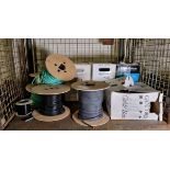 Reels of electrical cables - coaxial and multicore