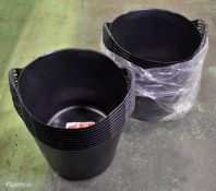 20x Large black flexi tubs