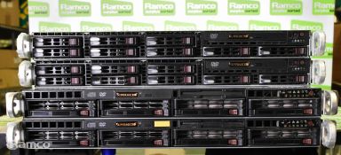 4x Supermicro SS6014P-AR super storage servers