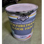 Floor Master - hard wearing industrial trade polyurethane floor paint - grey - 20L - NOT FOR EXPORT