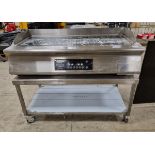 Rexmartins RDE-FG-12A Induction Griddle with stainless steel mobile stand