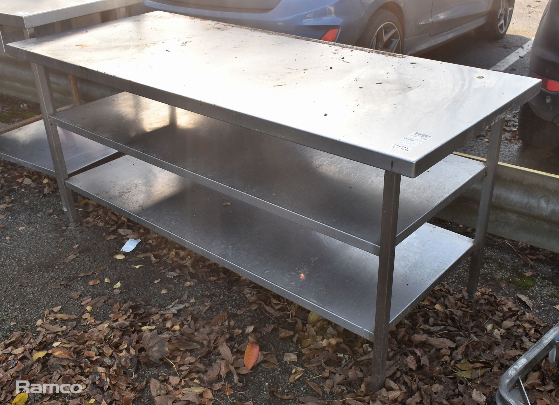 Stainless steel preparation table - L 1800 x W 750 x H 800mm - Image 2 of 3
