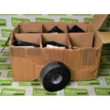 18x rolls of Black bi-prene electrical tape - 38mm x 9m