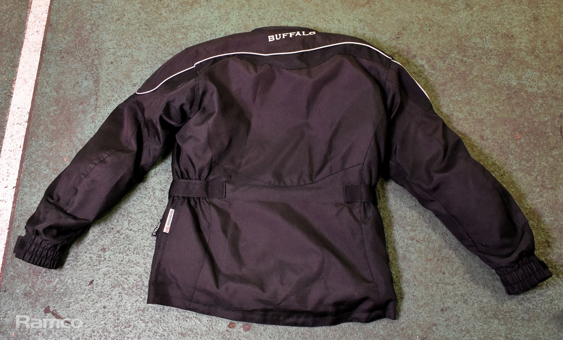 Buffalo black textile motorcycle jacket - Size: XS, Targa black and red textile motorcycle jacket - Image 12 of 15
