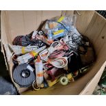 Assorted electrical components, hand tools - unknown quantity