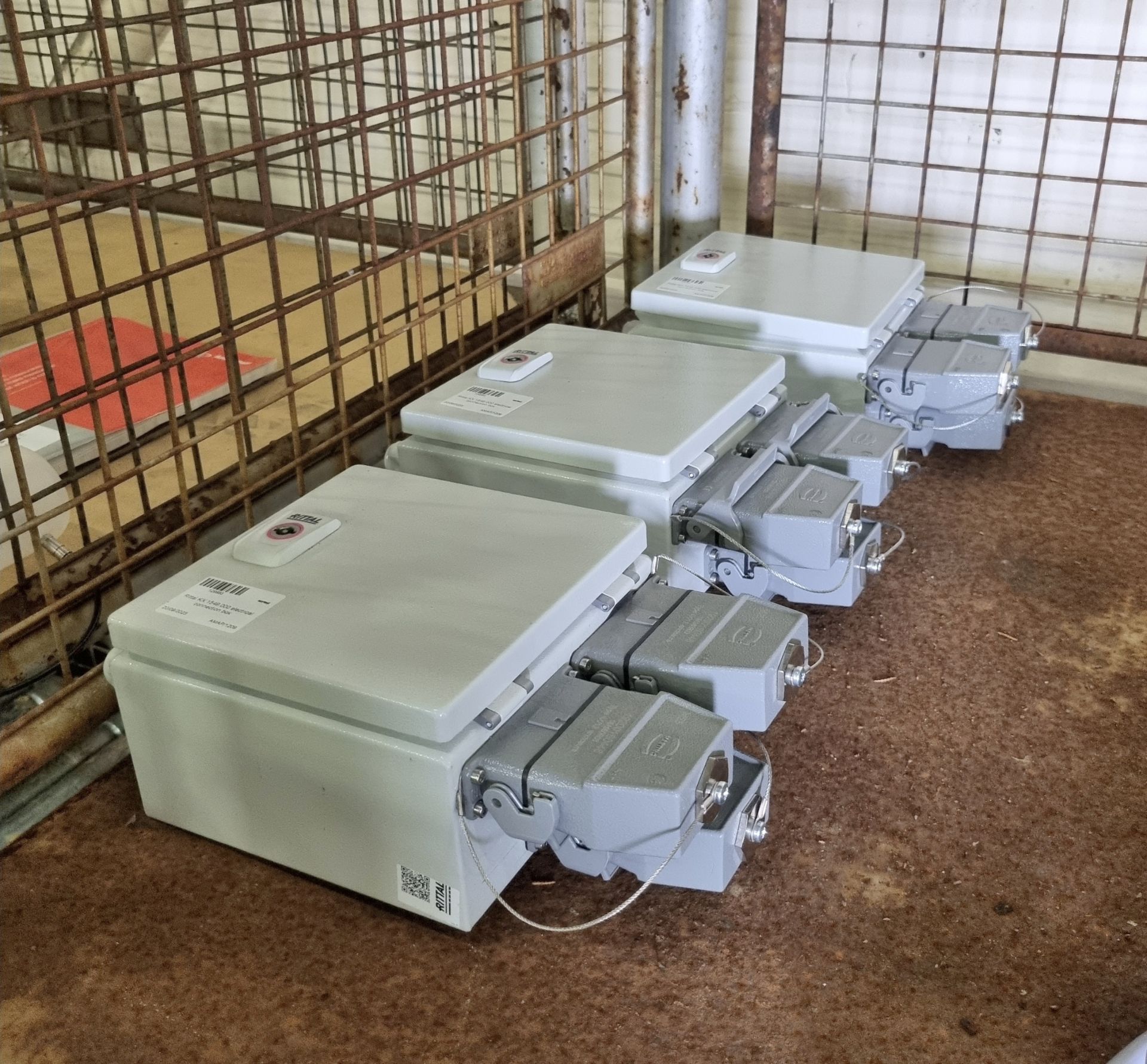 3x Rittal KX 1549.000 electrical connection boxes, 6x Electrical plastic junction box - Image 3 of 6