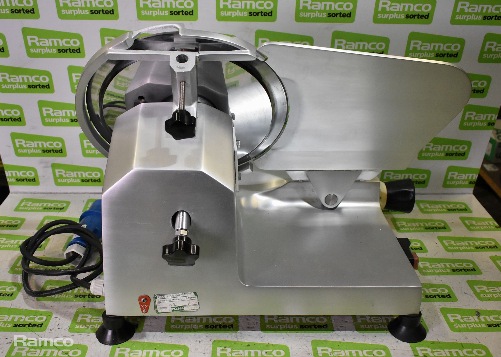 Buffalo CD278 anodised aluminium meat slicer - 250mm cutting blade - INCOMPLETE - Image 5 of 9