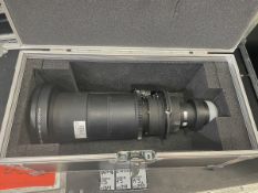 CHRISTIE ILS LENS 1.2:1 - in flight case - CRACKED GLASS, PLEASE SEE IMAGES FOR DETAIL