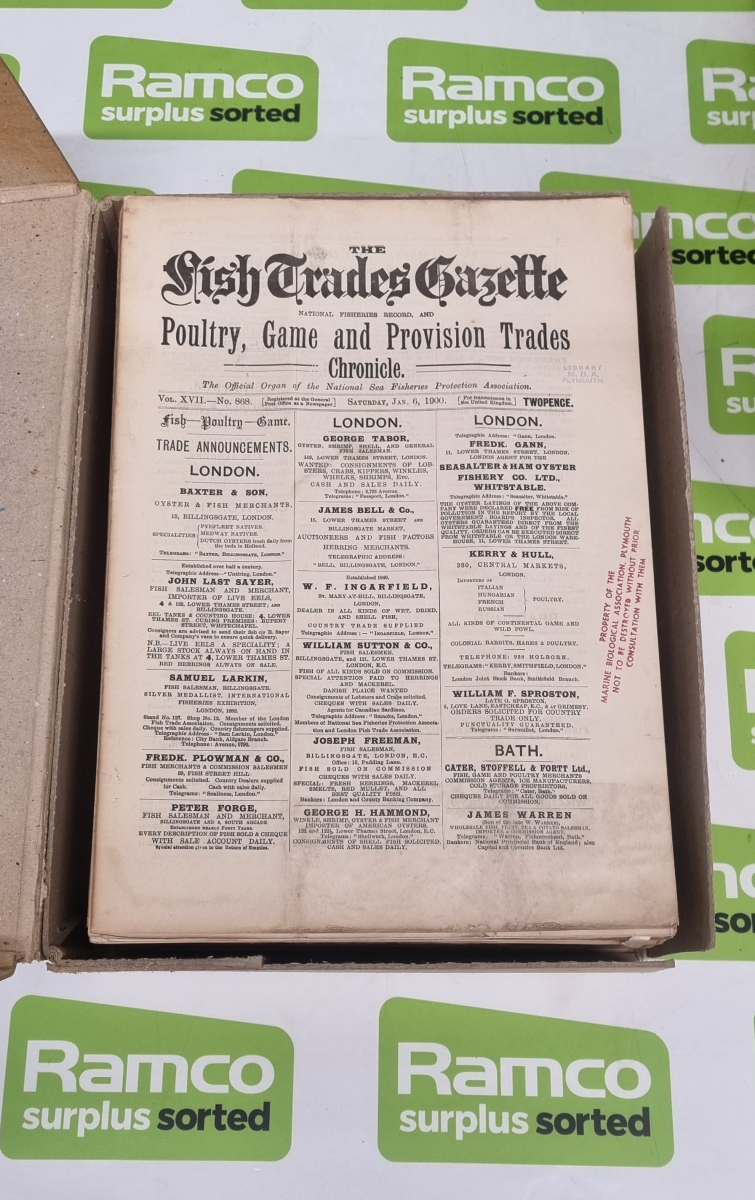 Fish Trades Gazette weekly newspapers - from 1900 to 1909 - Image 2 of 3