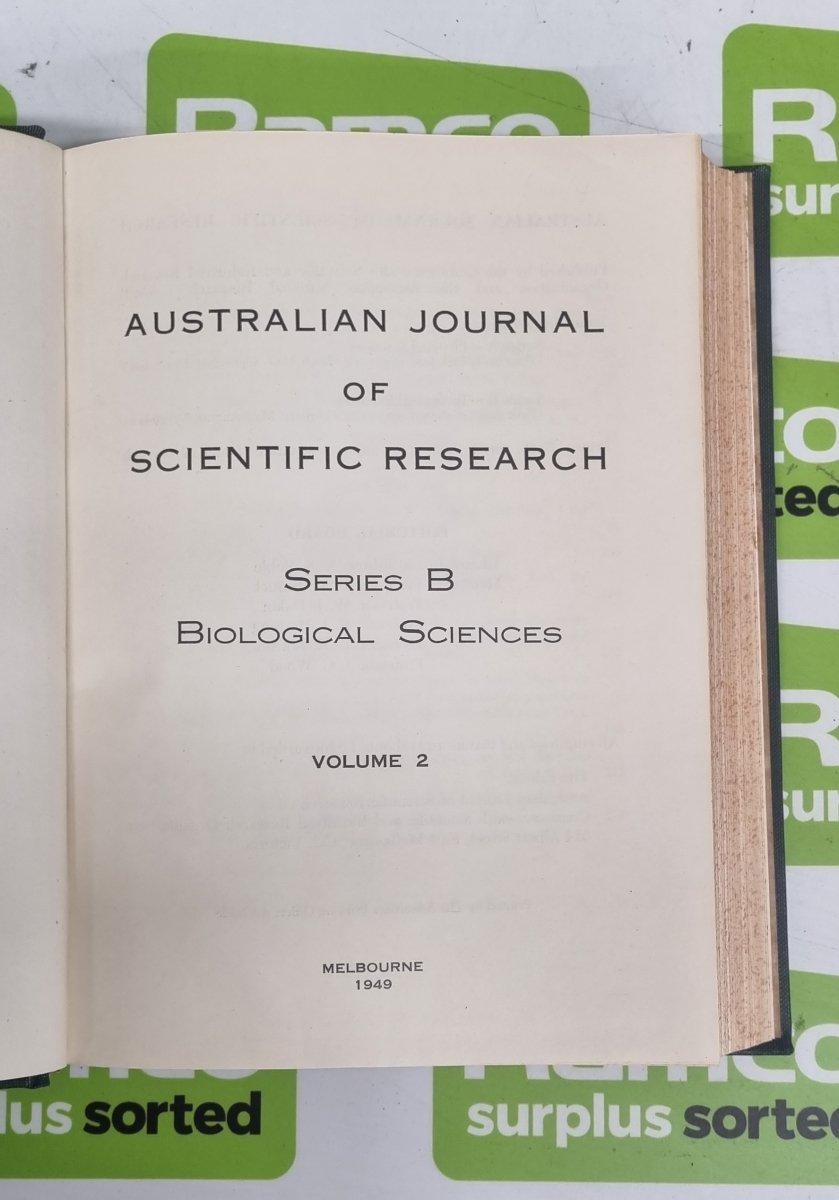 Australian Journal of Biological Sciences books - Volumes 2 to 13 - Image 3 of 4