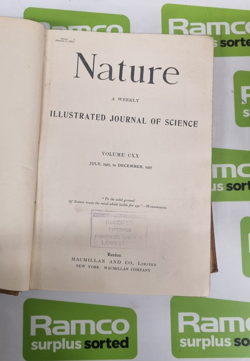 Macmillan Journals Ltd Nature books - Volumes CXX to CLX (120 to 160) - Image 5 of 6
