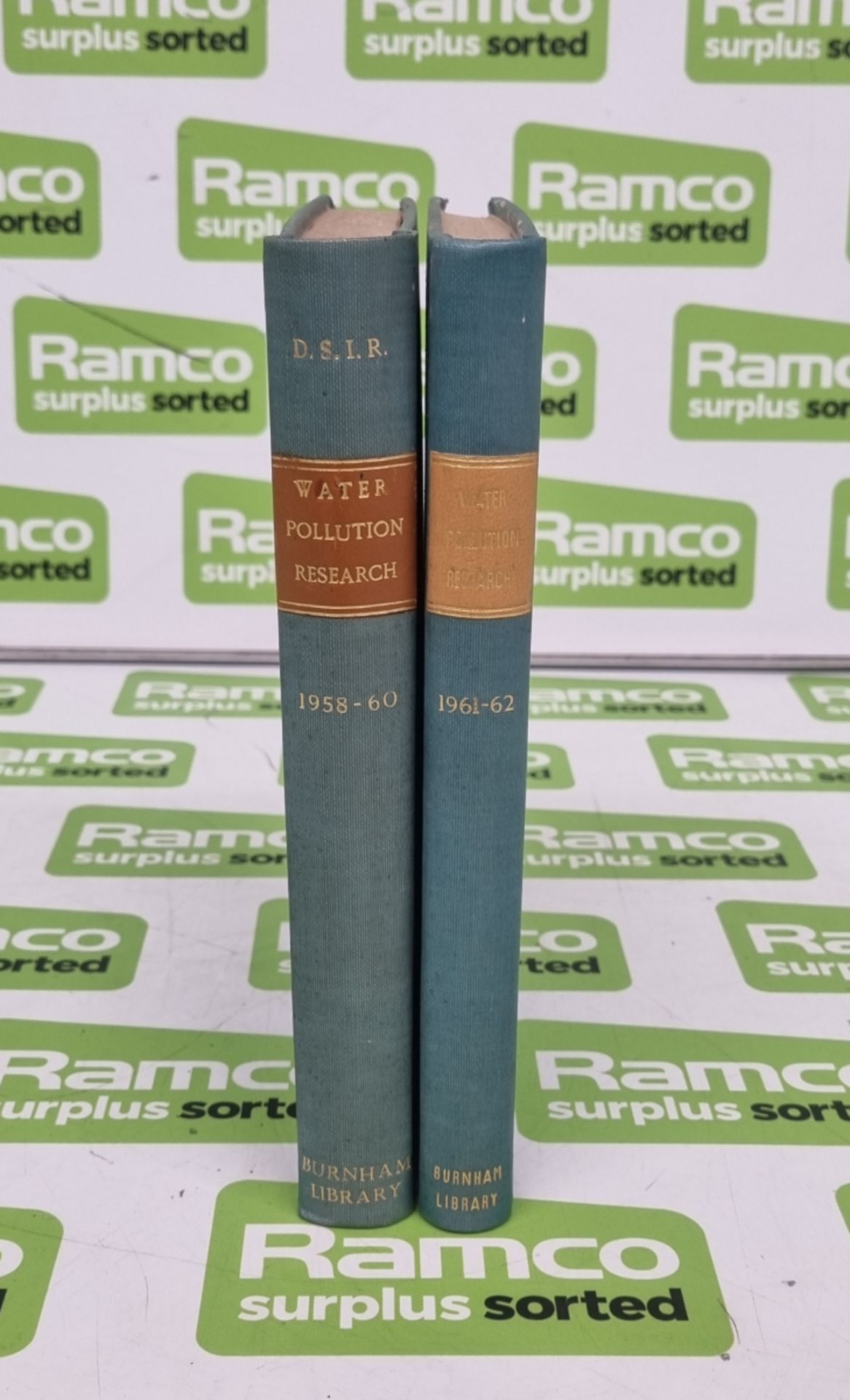 Department of Scientific and Industrial Research Water Pollution Research books - Volumes 1958-60 an