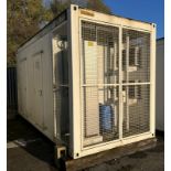 20ft insulated ISO container containing Rohde & Schwarz transmission equipment - see description