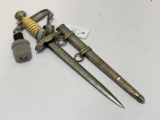 WWII German Luftwaffe Officers Dress Dagger. A good quality reproduction