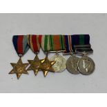 WWII RAF Group of 6. 1939-45 Star, Africa Star, Italy Star, 1939 War Medal, General Service medal