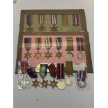 WWII Medal groups (4). MBE mlty (copy) 1939-45 Star, Atlantic, Burma, Defence, War Medal (STO P/O J.
