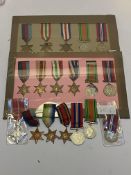 WWII Medal groups (4). MBE mlty (copy) 1939-45 Star, Atlantic, Burma, Defence, War Medal (STO P/O J.