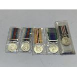 Copy Medals (5), Military Medal QE11 (39953 PTE BOWDITCH A, Wilts R), GSM 1962 clasp Northern