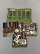WWII medal groups (4) 1939-45 Star, Burma, Pacific and War Medal (1939-45 SGT FRANK PETTIT