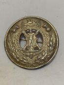 Royal Highlander piper's plaid brooch, 20thc. cast metal (9cm)