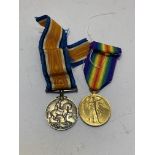 WWI Pair, BWM and Victory Medal (35137 PTE. D. CASSELLS. R. HIGHRS) both correctly impressed