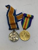 WWI Pair, BWM and Victory Medal (35137 PTE. D. CASSELLS. R. HIGHRS) both correctly impressed