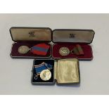 Imperial Service Medals (2) QE11 (JAMES GIBSON) cased and (RICHARD WATTERS) cased, replacement