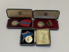 Imperial Service Medals (2) QE11 (JAMES GIBSON) cased and (RICHARD WATTERS) cased, replacement