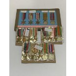 WWII medal groups (4) 1939-45 Star F&G, Africa and Italy Star (ARMY PTI, R. COURT, NOTTS CONSTAB)